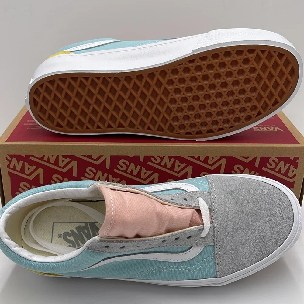 Vans WMNS Old Skool Platform (Color Block) Pastel/True VN0A5KRG80J Platforms
